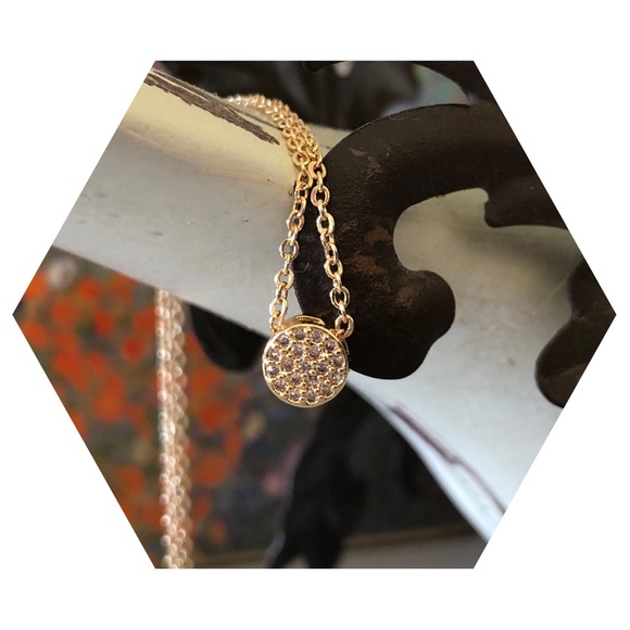 Dainty Mini Dot Gold Fill Sterling Necklace NWT - Picture 2 of 10